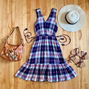 Anthropologie Isabella Sinclair Dickens PlaidDress